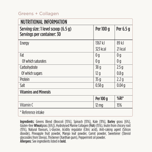 Greens + Collagen Formula