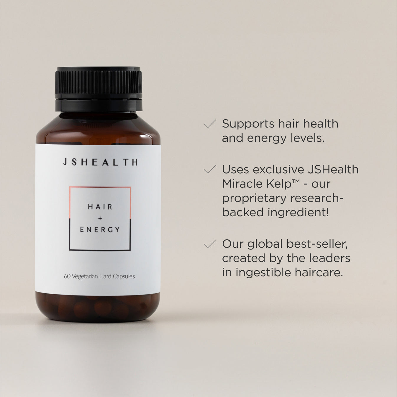 JSHealth Vitamins Hair + Energy Formula - 60 Capsules – JSHealth ...