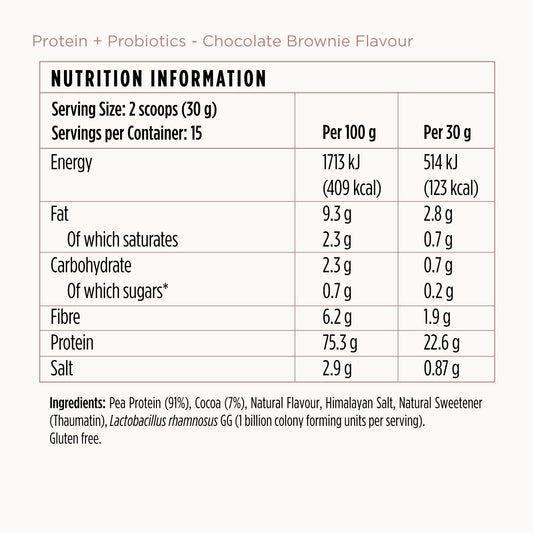 Protein + Probiotics - Chocolate Brownie
