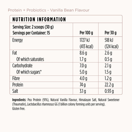Protein + Probiotics - Vanilla Bean